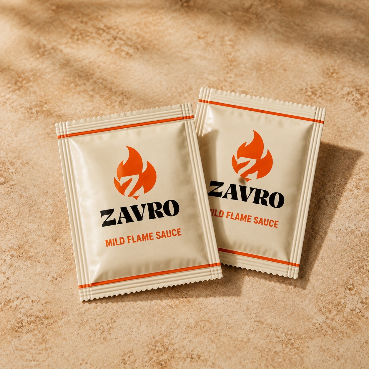 Illustration of Zavro Mild Flame Sauce Sachets